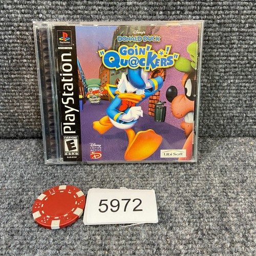 Donald Duck Going Quackers Playstation 1 PS1 Complete w/ Manual CIB VGC