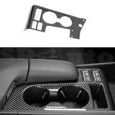 Carbon Fiber Style Console Gear Shift Panel Cover Trim For Hyundai Sonata 24-25