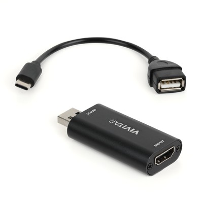  USB Video Converter with Real-Time Video and Audio , Black