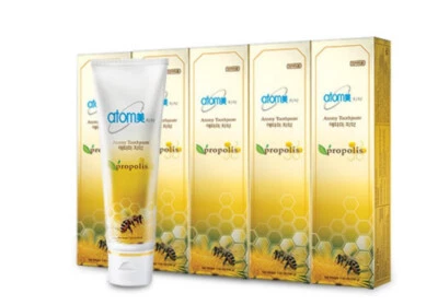 ATOMY Zahnpasta mit Propolis Extrakt Xylit Grüntee Extrakt 200 g x 5 Tuben