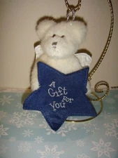 Boyds Holiday Bear Angel Mini Gift Card Holder Plush Ornament