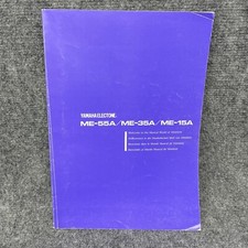 Yamaha Electone Manual For ME-55A/ME-35A/ME-15A Menu Service Paperback Book