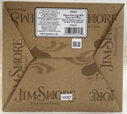 Jim Shore Heartwood Creek ~ Osterei mit rotierender Hasenszene Figur Neu im Karton - Bild 22 von 22
