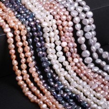 Small 4-5mm Natural Multicolor Freshwater Baroque Pearl Loose Beads 15" Strand
