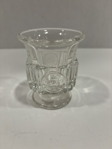 Vintage Clear Glass Pedestal Toothpick Cup Holder Urn