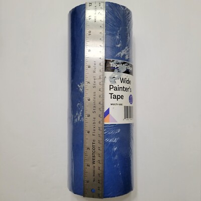 Wide Blue Painters Tape 12 Inch X 60 Yds Made In America Great Masking Multiuse
