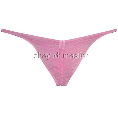 Herren Glas Garn Bikini String Slip Transparent Glitzern Frech Beutel Slip Unterwäsche - Bild 28 von 28