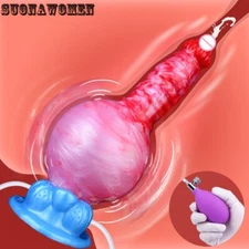 Inflatable Dildo Large Anal Dilator Soft Silicone Inflatable Penis Anal Sex Toy