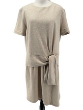 4C Collective Anthropologie Women's Tied Jersey Short Sleeve Dress Size XL
