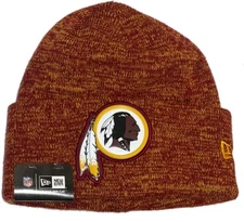 NWT Authentic NFL Washington Redskins Burgundy New Era Sideline Cuff Knit Beanie