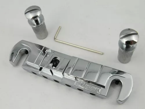 Wilkinson GTB Wraparound Bridge Tailpiece Stoptail Guitar For LP Guitar Chrome