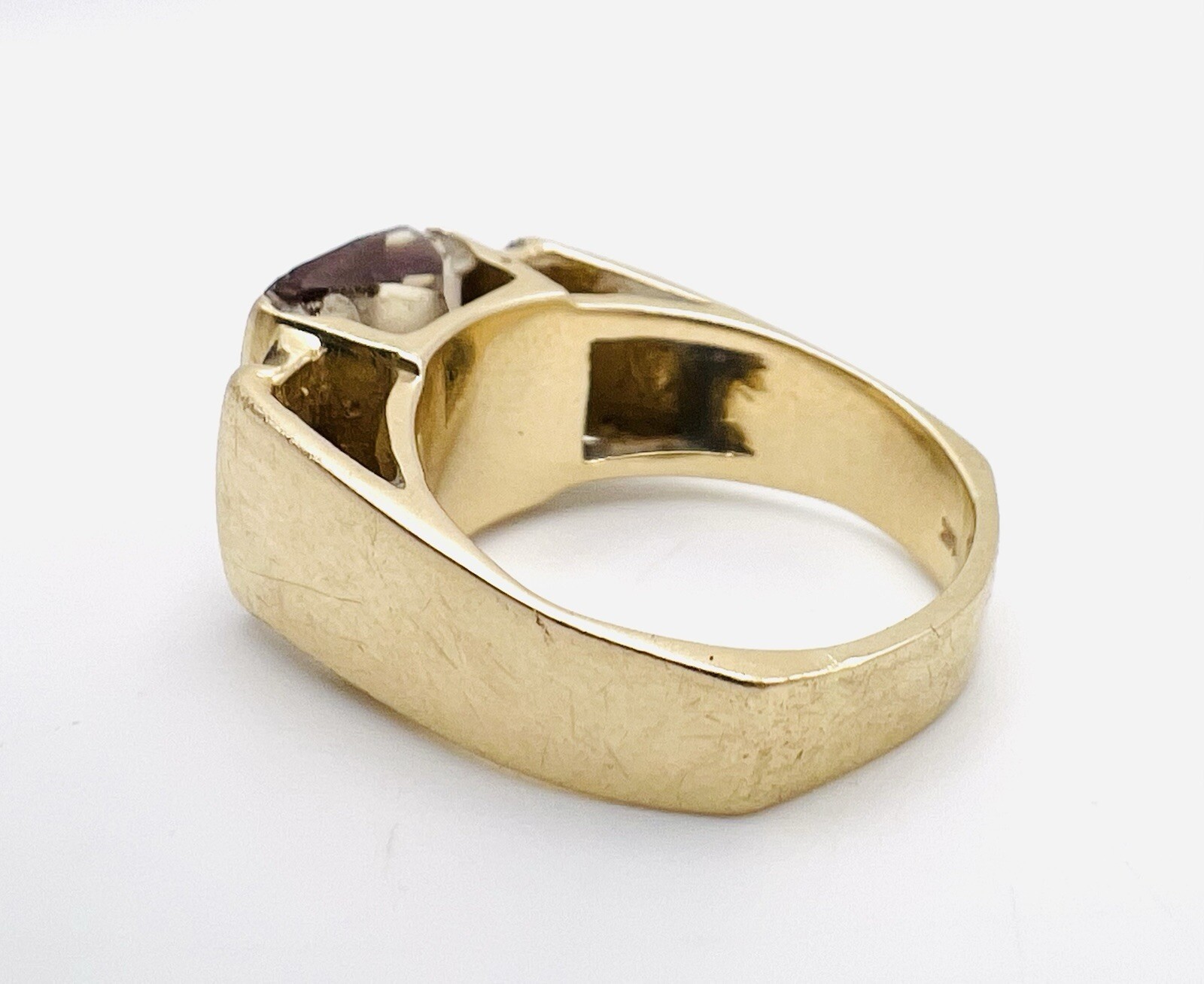 Exquisite 14k Solid Yellow Gold Solitaire Ametrin… - image 8