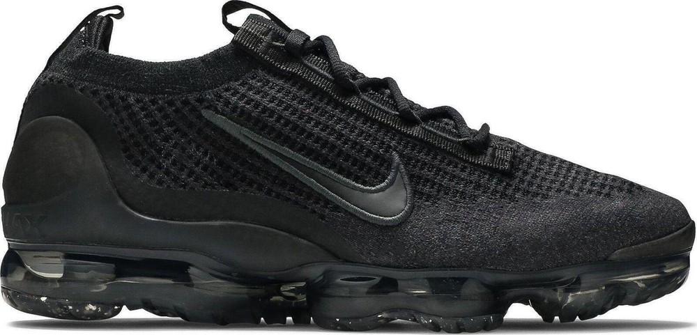 Size 12 Nike Air VaporMax Flyknit 2021 Black Anthracite Running Shoes