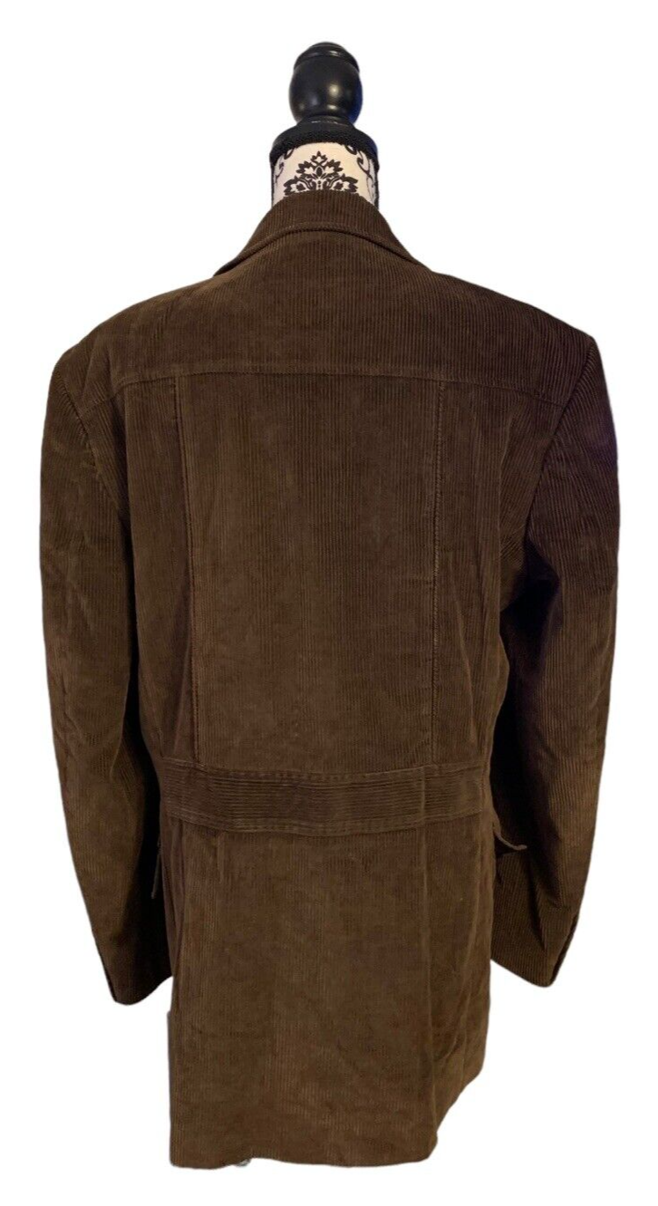 Men’s Black Rivet Brown Corduroy Blazer, Size Large eBay