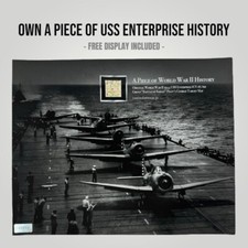 WWII USS Enterprise U.S. Navy Lt. Moore Pacific Theater Target Map 8x10 Relic