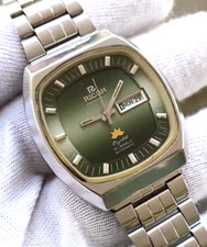 Ricoh 41489AC Automatic Crystal 21 Jewels DayDate Japan Men's Watch Vintage Rare