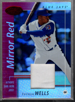 B2329- 2002 Leaf Certified Spiegel Rot #76 Vernon Wells Trikot / 150 - Nm-Mt