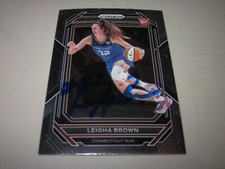 LEIGHA BROWN SIGNED AUTOGRAPHED 2023 PANINI PRIZM ROOKIE RC CARD # 146