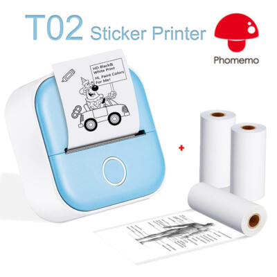 Phomemo T02 Tragbarer Mini-Fotodrucker, Taschen-Thermodrucker