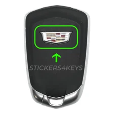 NEW CADILLAC 1pc ESCALADE CTS XTS ATS SRX Key Fob Emblem Sticker Remote Badge