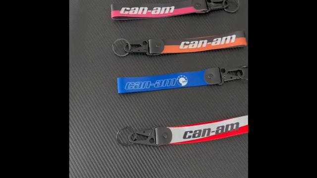 CAN AM ATV/UTV Keychain Metal key Ring Hook Strap Lanyard Nylon