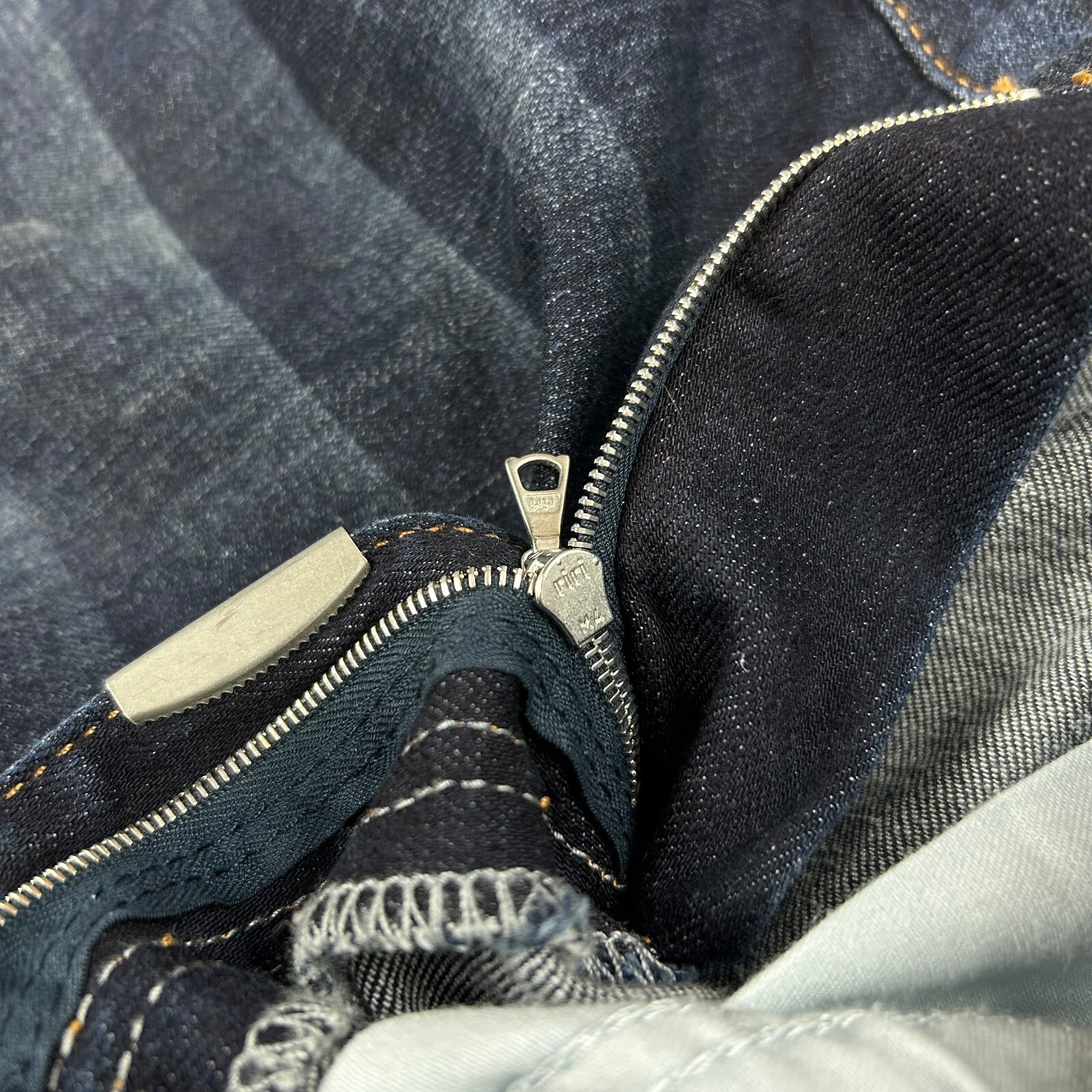 Represent Essential Denim Paint Splatter Dark Blu… - image 9