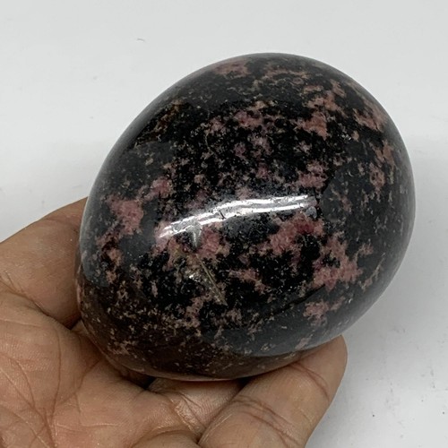 413.8g, 2.8"x2.2" Natural Untreated Rhodonite Egg from Madagascar, B4705 - Picture 5 of 11