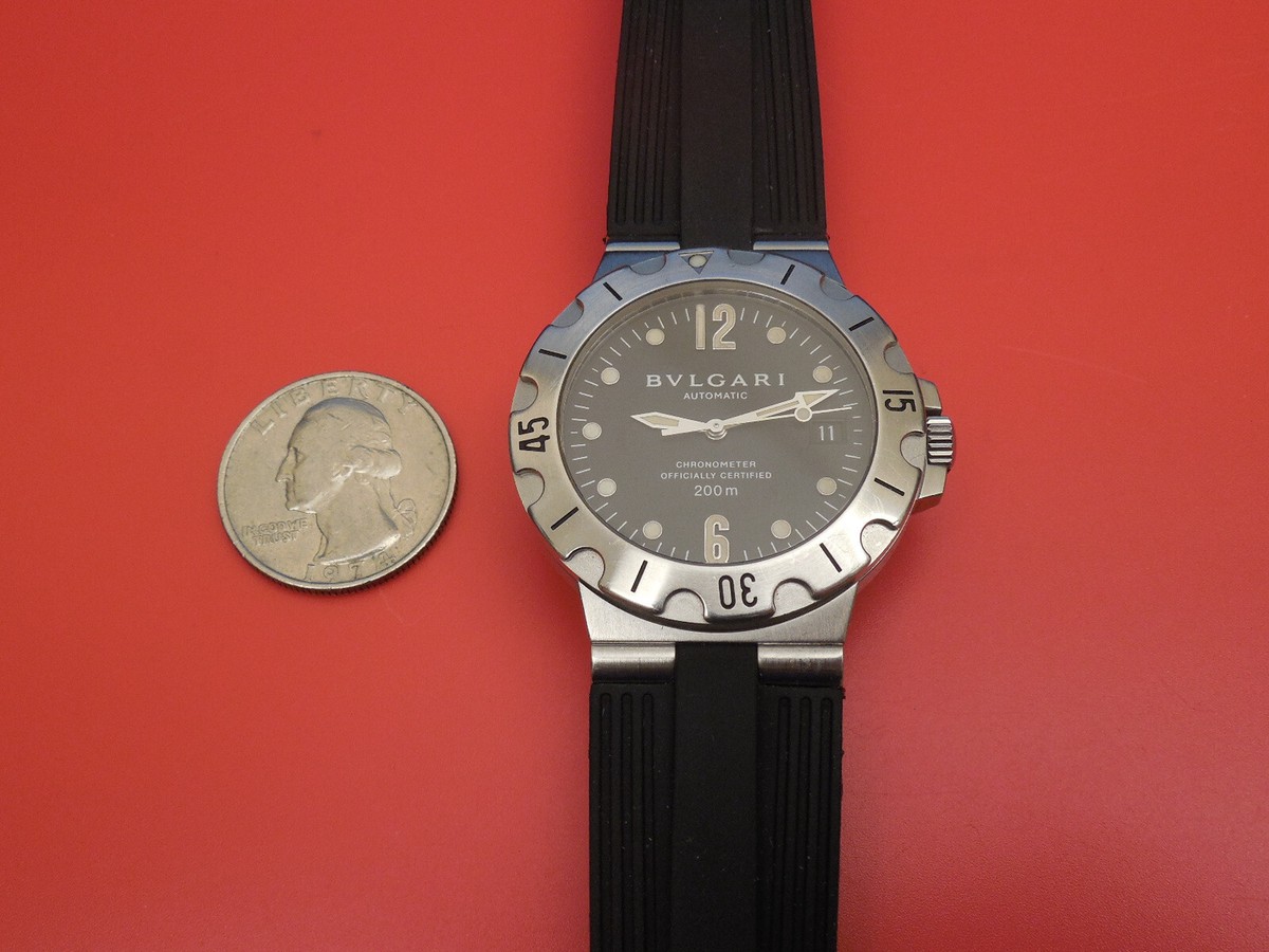 BVLGARI SD38 S 並行輸入品 腕時計 Bvlgari Diagono Men's Black Watch - SD38S for sale online | eBay