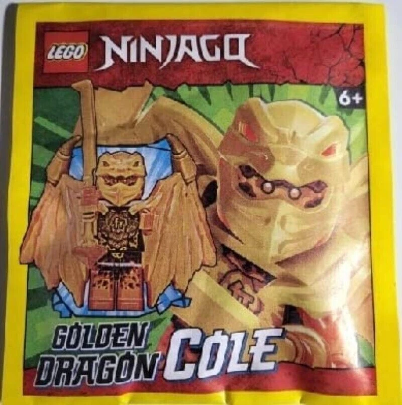 LEGO Ninjago Dragón Dorado Cristalizado Set Cole Jay Zane Kai Minifiguras Armas Foto 2 de 4