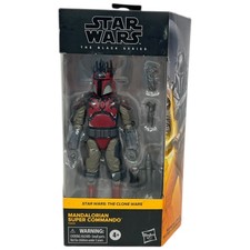Star Wars Black Series Mandalorian Super Commando 6  Action Figure Clone Wars