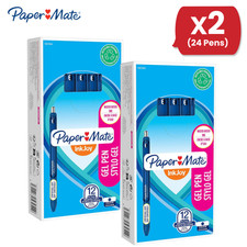 Image of Paper Mate InkJoy Gel Pens 0.7mm Dark Blue Ink, Quick-Drying Smooth - Pack of 12