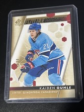 2022-23 SP Authentic Kaiden Guhle Future Watch Gold /99 RC Montreal Canadiens