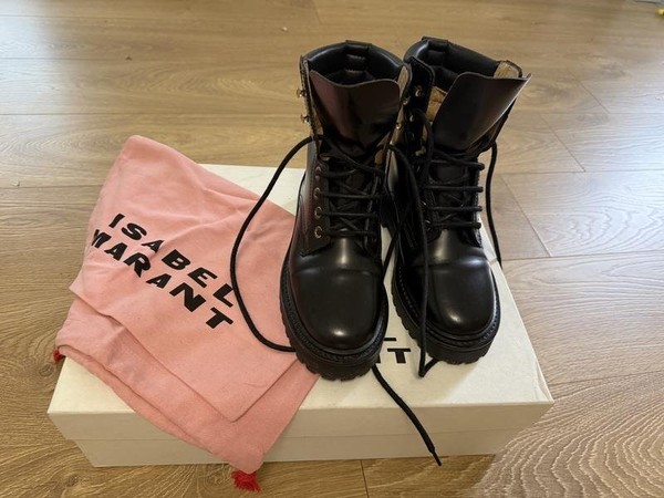 Women Isabel Marant Boots Black Leather 36
