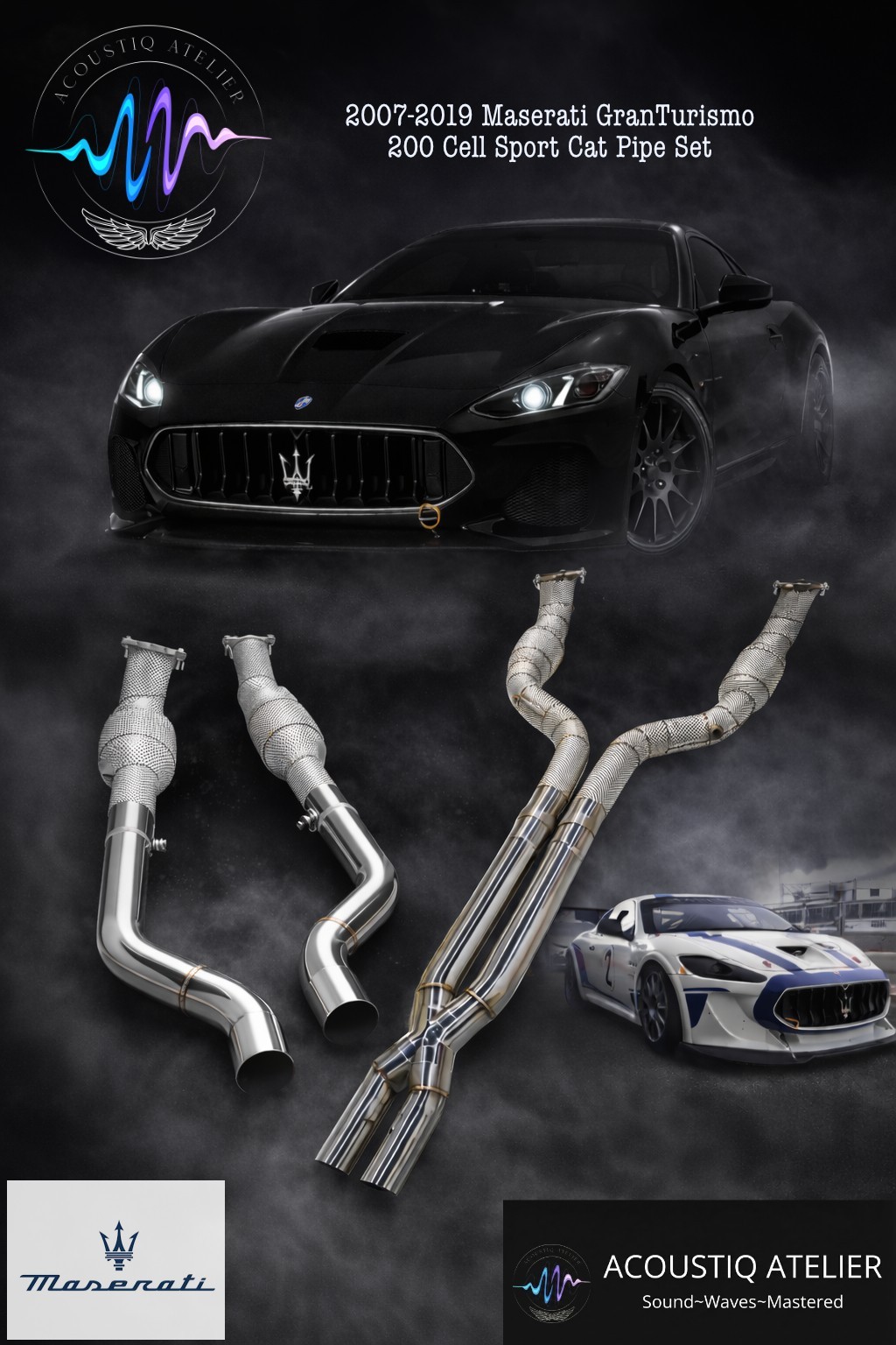 Maserati GranTurismo 2007-2019 Link Pipe Set and X Pipe