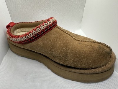 UGG Kids Size 4 Chestnut Suede Platform Slippers