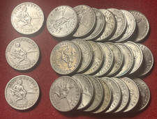 Philippines 5 Centavos 1944 - 1945 25 Coin Lot Copper-Nickel-Zinc Coins KM#180a