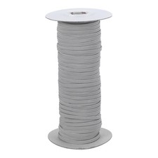 Elastic Bands 1/8 Inch x 50 Yards Stretch Flat Elastic Cord, Gray