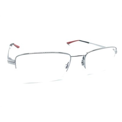 Nike Flexon 4306 073 Black Red Half Rim Eyeglasses Frames 54-18 145 Designer