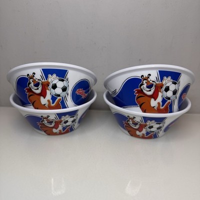 Kelloggs Frosties Fußball Müslischalen (x4) Tony der Tiger Kunststoffschale 2012