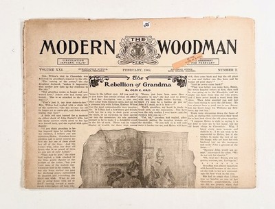 1904 Feb THE MODERN WOODMAN Franternal Organization INSURANCE & DRILL TEAMS