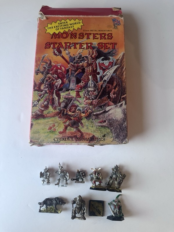 OOP Citadel Warhammer Chaos BC2 Monsters Starter Set 1985 miniatures
