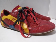 GA2 Mens ECKO UNLTD Red Yellow Leather Dual L...