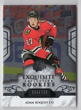 2019-20 Upper Deck  Exquisite Collection - Rookies Adam Boqvist 266/399 Chicago