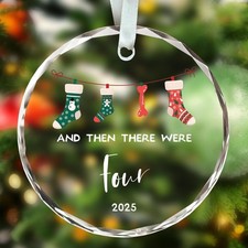 Baby First Christmas Ornament 2025, Family of 4, My First Christmas Ornament,...