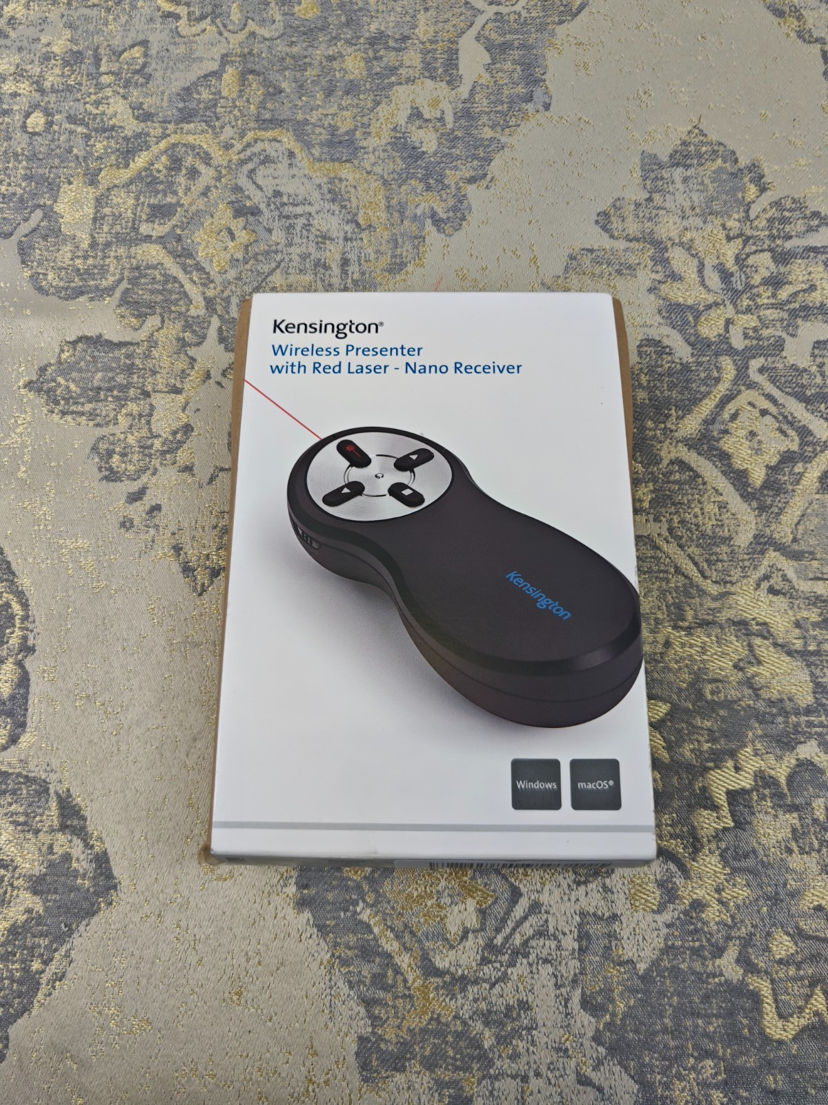 Kensington Wireless USB Powerpoint Presentation Clicker with Red Laser Pointer,