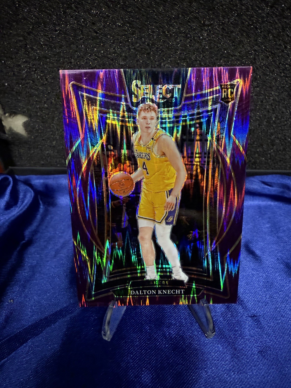 2024-25 Panini Select - Concourse Dalton Knecht #91 Purple Flash Prizm (RC) /249