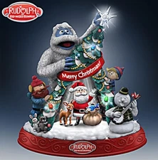 Rudolph The Red-Nosed Reindeer Light-Up Christmas Figurine Bradford Exchange