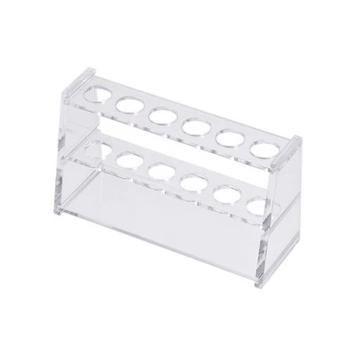 Reagenzglashalter, 6 Vertiefungen für 10 ml Zentrifugenröhrchen, transparent - Bild 1 von 4