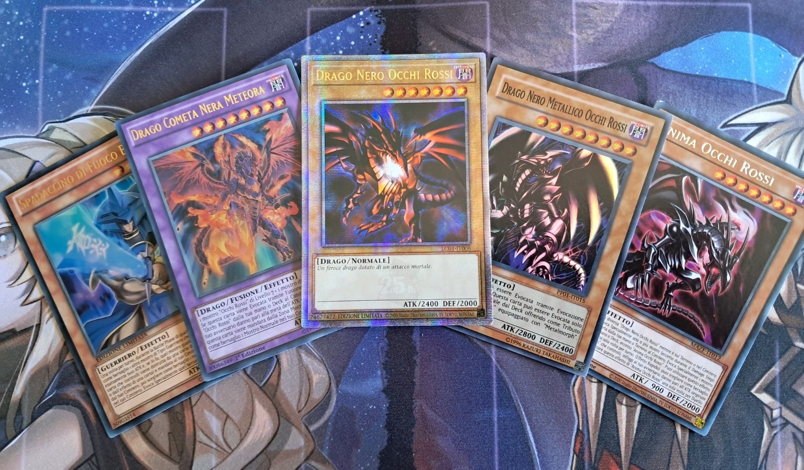 Yu-Gi-Oh Mazzo Drago Nero Occhi Rossi 40 Carte + Extra deck - Anime Joey