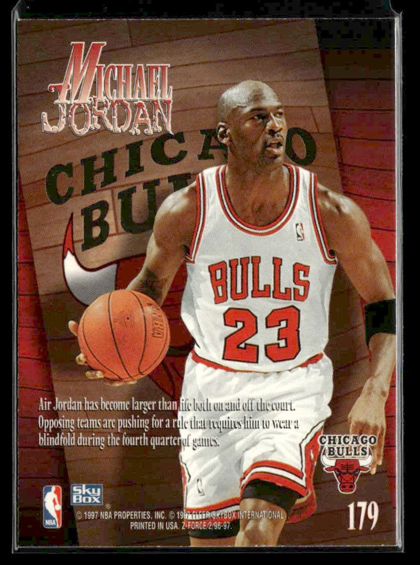 1996-97 SkyBox Z-Force #179 Michael Jordan NM++ | eBay